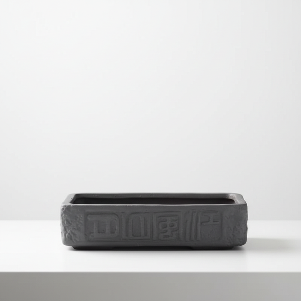 Díszített Téglalap Alakú Bonsai Edény